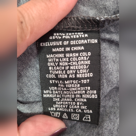 Indigo Star Norman Knit Burnout Polo Botanical Print Heather Black Shirt Small - Picture 7 of 9